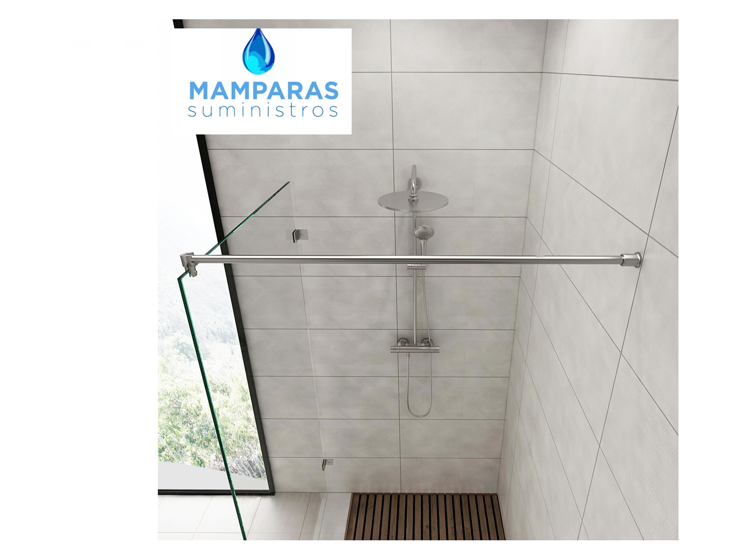 Brazo de soporte para mampara ducha acero inoxidable 70-120 cm – For My Casa