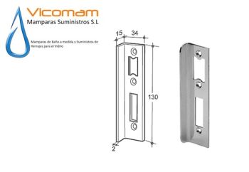 CERRADURA PARA PUERTA DE CRISTAL