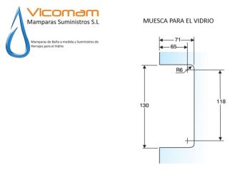 CERRADURA PARA PUERTA DE CRISTAL